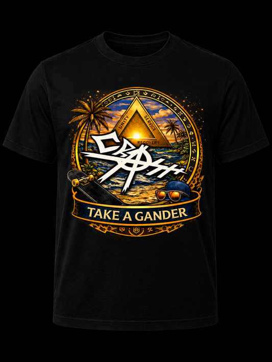 🌴☀️ Crash Customs "Take A Gander" Cali Sunset Tee