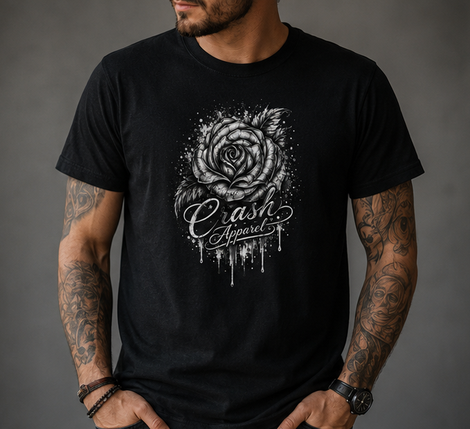 Crash Rose Classic Tee (Mens and Ladies)